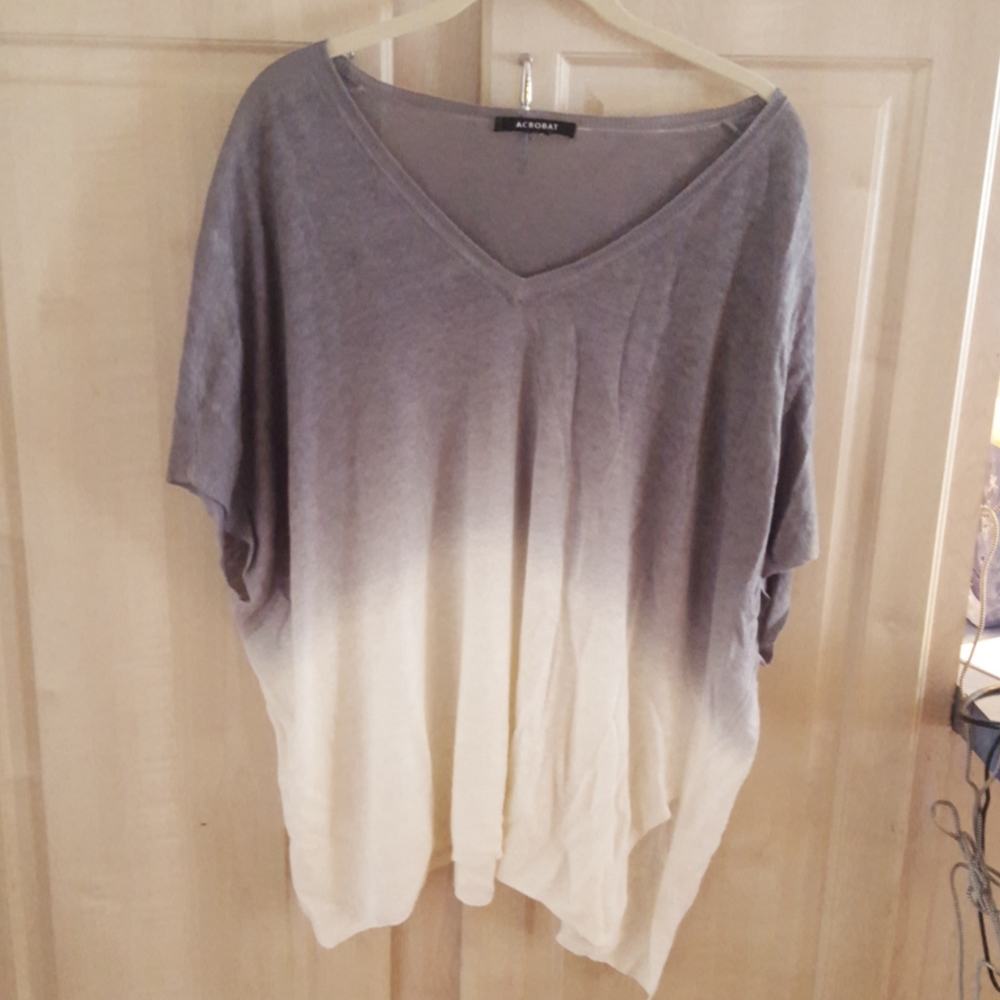 ACROBAT FLOWY CAPSLEEVE SWEATER TOP OS
